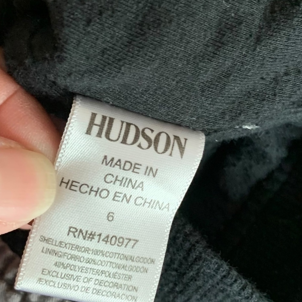 Hudson boys size 6 grey Let's Rock Bomber Jacket - Picture 7 of 8